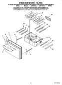 Part Location Diagram of W10166236 Whirlpool Freezer Drawer Bin - Right Side