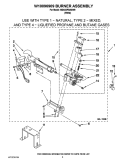 W10096909 BURNER ASSEMBLY Diagram and Parts List for MDG22PDAGW0  Maytag Dryer