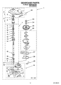 GEARCASE PARTS, OPTIONAL PARTS (NOT INCLUDED) Diagram and Parts List for 7MMPH0080VM0  Maytag Washer