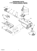 DISPENSER PARTS Diagram and Parts List for MHWZ600TB01  Maytag Washer