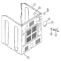 CABINET - REAR Diagram and Parts List for MLG23PRAWW  Maytag Dryer