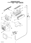 Part Location Diagram of WP2303216 Whirlpool Fitting, Water Tube