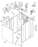 CABINET Diagram and Parts List for XAV13PRBWW  Maytag Washer