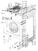 CABINET Diagram and Parts List for MFS35PNAVS  Maytag Washer