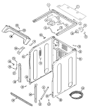 CABINET - FRONT (WASHER) Diagram and Parts List for MLE19PRAYW  Maytag Washer Dryer Combo