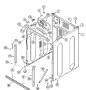 CABINET - FRONT Diagram and Parts List for MAH14PDBGW  Maytag Washer