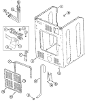 CABINET - REAR Diagram and Parts List for MAH14PDDWW  Maytag Washer