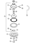 CLUTCH, BRAKE & BELTS Diagram and Parts List for MAT11MNEGW  Maytag Washer