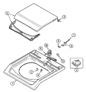 TOP Diagram and Parts List for XAV13PRBWW  Maytag Washer