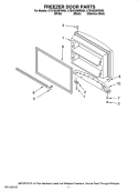 FREEZER DOOR PARTS, OPTIONAL PARTS Diagram and Parts List for ATB1932MRW00  Amana Refrigerator