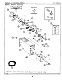 CONTROL CENTER Diagram and Parts List for MDE27CSACW  Maytag Dryer