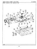 MOTOR, BLOWER & BASE FRAME Diagram and Parts List for MDE27MNAFW  Maytag Dryer