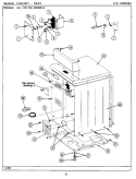 CABINET - REAR Diagram and Parts List for MDE26DAADW  Maytag Dryer