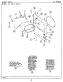 DOOR Diagram and Parts List for MDE26DAADW  Maytag Dryer
