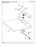 TOP COVER Diagram and Parts List for MDE27PCADW  Maytag Dryer