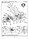 CONTROLS & UPPER DRYER FRONT PANEL Diagram and Parts List for MDE27PCAEL  Maytag Dryer