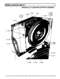 DRUM PULLEY & BEARING SUPPORT ASSEMBLY Diagram and Parts List for DG30CT  Maytag Dryer