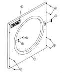CABINET - UPPER FRONT PANEL Diagram and Parts List for MDG32PC2AL  Maytag Dryer