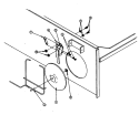 Part Location Diagram of A802805 Whirlpool SAIL SWITCH ROD & DAMPER Assembly.