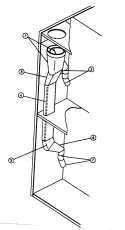 Part Location Diagram of A145327 Whirlpool BOOT, STRAIGHT (6