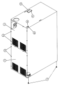 BACKGUARD ASSEMBLY Diagram and Parts List for DGS30PC1  Maytag Dryer