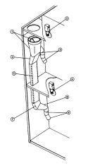 EXHAUST DUCTING ASSEMBLY Diagram and Parts List for DGS30PC1  Maytag Dryer