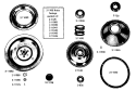 BRAKE & CLUTCH ASSEMBLY Diagram and Parts List for A15CA  Maytag Washer