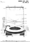TOP COVER Diagram and Parts List for A15CA  Maytag Washer