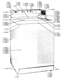 FRONT VIEW Diagram and Parts List for A17CA  Maytag Washer