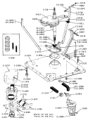 BASE, PUMP, MOTOR & COMPONENTS Diagram and Parts List for A17CA  Maytag Washer