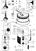 TUB, AGITATOR, MTG. STEM, HOSES & CLAMPS Diagram and Parts List for A17CA  Maytag Washer