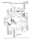 FRONT VIEW (SERIES 03) Diagram and Parts List for DE18CM  Maytag Dryer