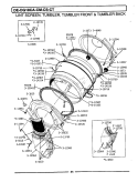 LINT SCREEN, TUMBLER (FRONT & BACK) Diagram and Parts List for DE18CM  Maytag Dryer