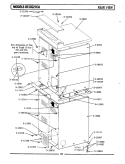 REAR VIEW Diagram and Parts List for DE21CA  Maytag Dryer