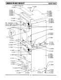 REAR VIEW Diagram and Parts List for DE21CT  Maytag Dryer