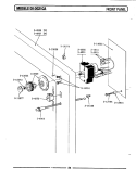 FRONT PANEL Diagram and Parts List for DE21CA  Maytag Dryer