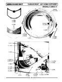 TUMBLER FRONT \ LINT SCREEN Diagram and Parts List for DE21CT  Maytag Dryer