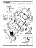 LINT SCREEN, TUMBLER (FRONT & BACK) Diagram and Parts List for DG91  Maytag Dryer