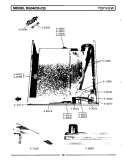 TOP VIEW Diagram and Parts List for GDG34CD  Maytag Dryer