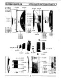 DOOR, DOOR SWITCH, & COIN BOX Diagram and Parts List for GDG34CD  Maytag Dryer