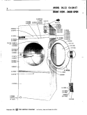 FRONT VIEW - DOOR OPEN Diagram and Parts List for DG32CT  Maytag Dryer