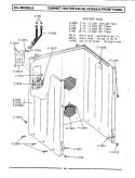 CABINET, WATER VALVE, HOSES & FRNT PANEL Diagram and Parts List for A23CSW  Maytag Washer