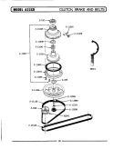 CLUTCH \ BRAKE \ BELTS Diagram and Parts List for A23CDW  Maytag Washer