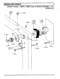 FRONT PANEL, TIMER, TIMER DIAL & KNOB Diagram and Parts List for DE22CA  Maytag Dryer