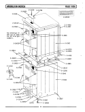 REAR VIEW Diagram and Parts List for DE22CA  Maytag Dryer