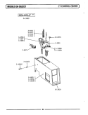 CONTROL CENTER Diagram and Parts List for DE22CT  Maytag Dryer