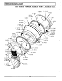 LINT SCREEN, TUMBLER (FRONT & BACK) Diagram and Parts List for DE22CT  Maytag Dryer