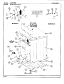 CABINET - REAR Diagram and Parts List for DE19CA  Maytag Dryer