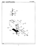 CONTROL CENTER CASE Diagram and Parts List for DE19CS  Maytag Dryer