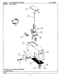 CONTROL CENTER Diagram and Parts List for DE19CT  Maytag Dryer